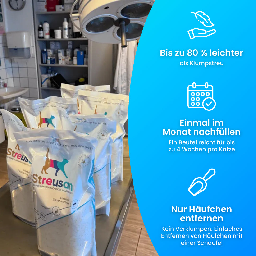 Smarte Katzenstreu - Streusan